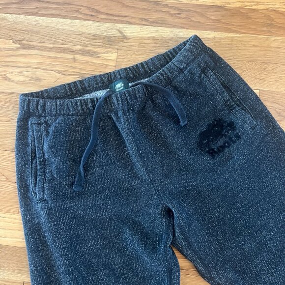 Roots Classic Dark Grey Heather Baggy Straight Sweatpants - Men's Medium - Picture 2 of 6